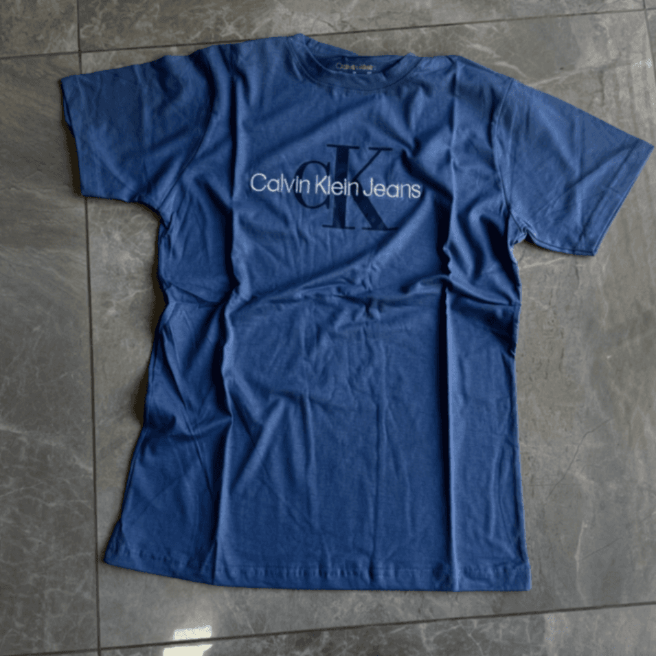 Remera Calvin Klein Jeans Logo CK - Azul