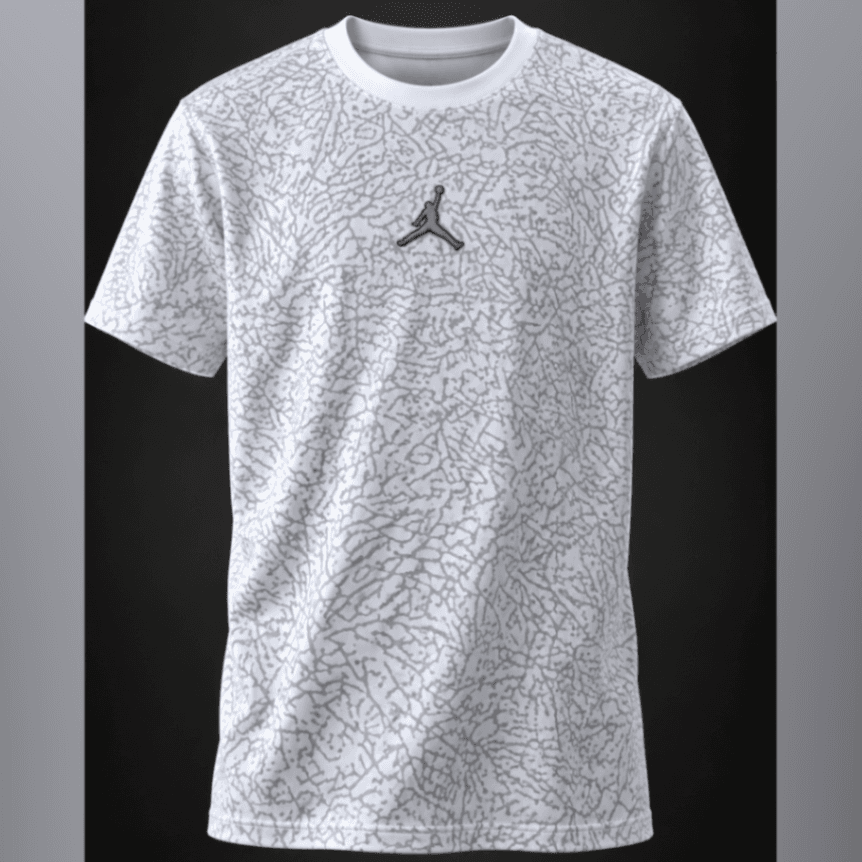 Remera Jordan Elephant Print Blanca