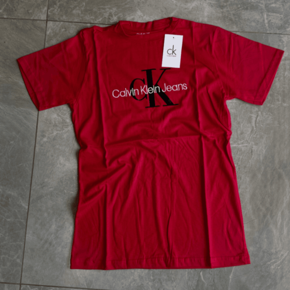 Remera Calvin Klein Jeans Logo CK - Roja