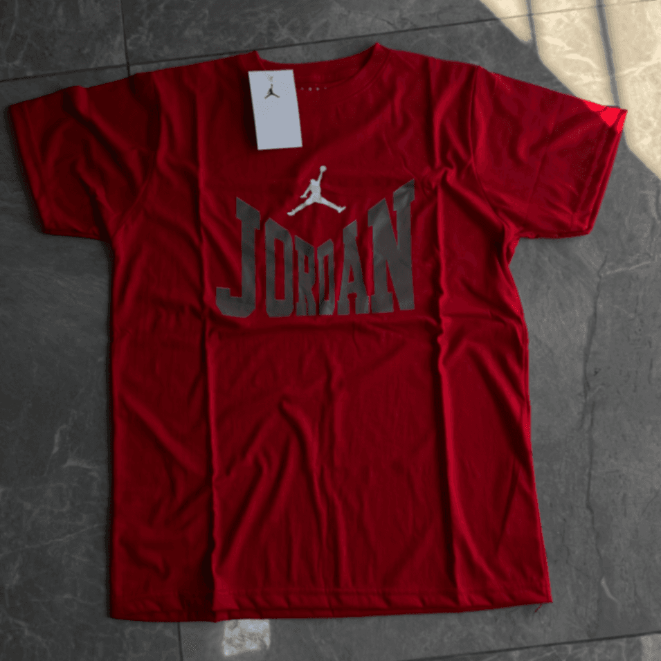 Remera Jordan Jumpman Metallic Logo Roja